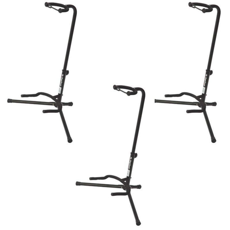 OnStage On Stage XCG4 Velveteen Padded Tubular Guitar Stand - (3 Pack) - Image 1